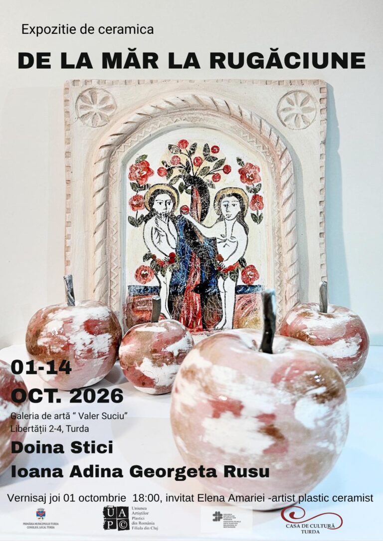 De la măr la rugăciune: O călătorie simbolică prin istoria sacră, transpusă în ceramică de artistele Doina Stici și Ioana Adina Georgeta Rusu