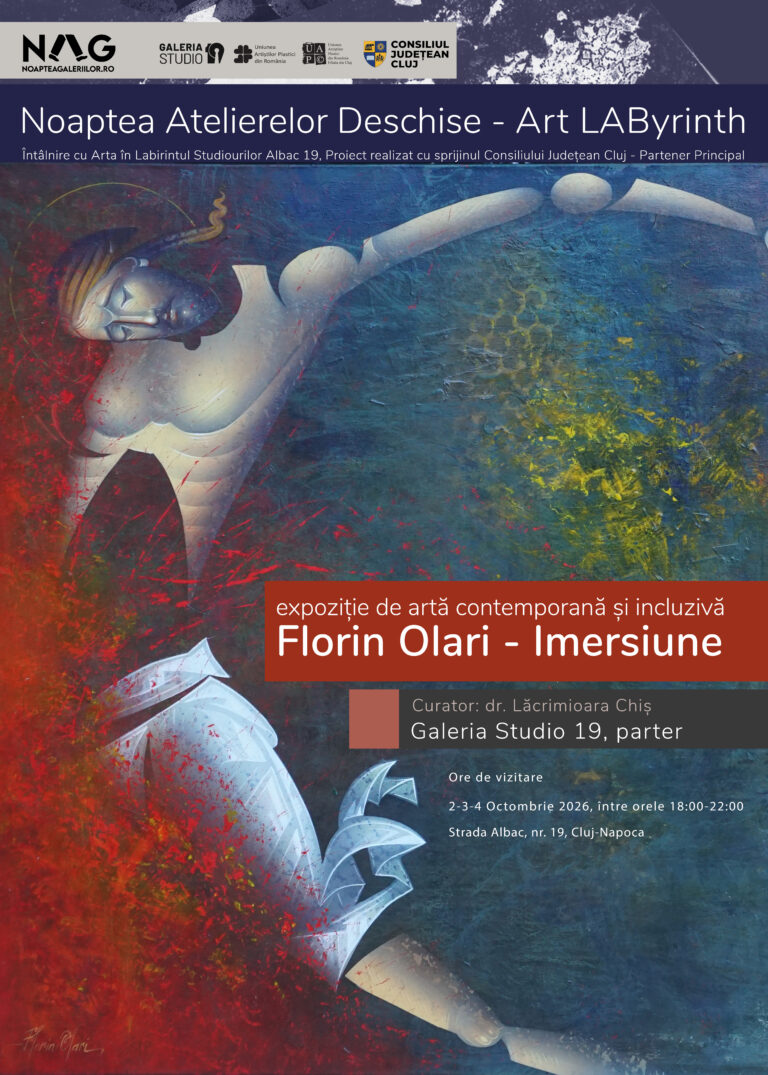 NOAPTEA ALBĂ A GALERIILOR                     Florin Olari – IMERSIUNE – Expoziție de artă contemporană și incluzivă în cadrul proiectului ARTLabyrinth